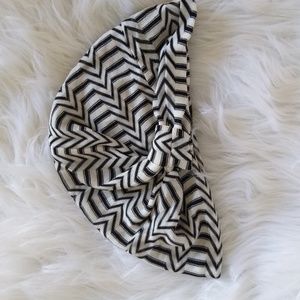 MISSONI MARE BLACK WHITE TURBAN